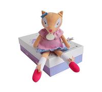 Doudou et Compagnie - DC3397 Girl Rag Doll - Fox Doll - 26 cm - Pink - Make A Wish