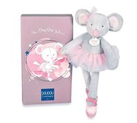 Doudou et Compagnie - DC3975 Mouse Soft Toy - Tutu Mouse - Grey - 30 cm - My Cuddly Toy