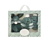 Doudou et Compagnie - DC4260 Rabbit Cuddly Toy, Sage Green | Baby Shoes Assorted Plush Soft from Birth - Gift Box - Gift Idea for Birth Girls & Boys