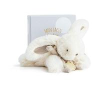 Doudou et Compagnie Lapin Bonbon Soft Toy 16 cm Taupe, red