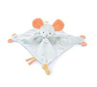 Doudou et Compagnie - Les Petits Futés DC4055 Cuddly Toy with Mouse Finger Puppet 30 cm Beige