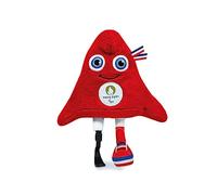 Doudou et Compagnie - Paralympic Phryge Plush Toy 25 cm - Official Jop Paris 2024 Mascot - Paralympic Games Red Plush Toy - Phrygian Hat Shape - 25 cm - JO2410
