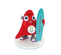 Doudou et Compagnie - Phyrge SURF Mascot Figurine - Official Licence of the Paris Olympic Games 2028-14.5 cm - Red - JO2509, 13