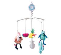 Doudou et Compagnie - Tropicool DC3349 Baby Musical Mobile with Soft Toy - 90 cm - White
