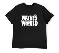 DOUDOUMAO Wayne's World 90'S Costume Party T-Shirt Black M