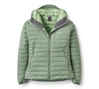Rab Women's Microlight Windstopper Hoody - GTX Windproof Gore-Tex Down Jacket for Skiing & Climbing - Dark Fig Green - Small