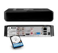 Douevo 5MP 4 Channel Security DVR Recorder with 500GB Hard Drive, H.265+ 4CH Surveillance Digital Video Recorder,Hybrid 5-in-1 (TVI/AHD/CVI/CVBS/IPC) CCTV DVR for Security Camera