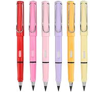DOUFAN 6Pcs Everlasting Pencil,Technology Unlimited Writing Eternal Pencil No Ink Pen Magic Pencils,Portable Everlasting Pencil Reusable Erasable,Writing Art Sketch Painting Tool Children Gifts (B)