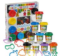 Dough 22 Piece Play Craft Gift Set Tubs & Shapes For Children Hobby Fun