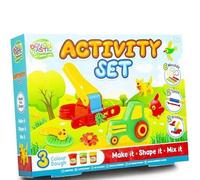 Dough Activity Set - Creative Modelling and Sculpting Kit for Kids - Includes Assorted Colours, Tools, and Moulds - Perfect for Arts and Crafts - for Ages 3+ - R03-0111-E