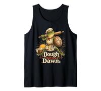 Dough Before Dawn Funny Frog Baker Bread Warrior Vintage Tank Top