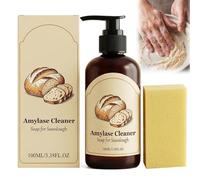 Dough Cleaner Soap for Sourdough - Enzyme Powered Baking Mess Cleaner, Fast-Acting Solution Breaks Down Stuck-on Dough & Starches, Helps Reduce Scrubbing, for Bowls Pots Utensils Hands, 100ml