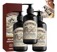 Dough Cleaner Soap for Sourdough, Fast-Acting Dough Cleaning Solution, Enzyme Powered Formula Breaks down Stuck-on Dough, Reduces the Need for Scrubbing & Soaking, for Bowls, Pots, Utensils (3 Pcs)