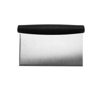 Dough Cutter for Bread and Pizza Dough, Stainless Steel Griddle Scraper Chopper, Plastic Handle Pizza Cutter, Rectangle Dough Divider Household Smooth Surface Dough Scraper