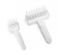 Dough Docker - ShiningUU 2PCS Pizza Dough Roller with Spikes | Stainless Steel Pizza Docker Tool for Preventing Blisters & Ensuring Even Crust | Professional Pastry Lattice Cutter for Homemade Baking