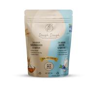 Dough Dough at Home: All-In-One Sourdough & Kefir Starter culture - Dual Life 24-Hour Rapid Fermentation - Makes Bread & Probiotic Milk - All-Natural, Active Live Cultures