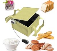 Dough Fermentation Box with Heater, Foldable Dough Proofer, Accurate Temperature Control -50-110°C for Sourdough Bread Making