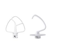 Dough hook K45DH and Flat Beater K45B set accessories for KitchenAid Stand Mixer 5KSM90, 5KSM45, 5KSM150, 5KSM125, 5KSM175, 5KSM185, 5K45SS, 5KSM156