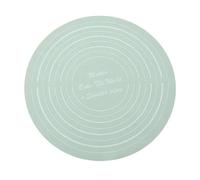 Dough Kneading Mat 13 Inch Silicone Baking Mat Round Rolling Kneading Pad Pastry Non-Stick Pizza Dough Anti-Slip Cake Stand Kitchen Tools(Green)