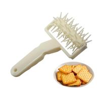 Dough Maker Roll, Ergonomic Pizza Cutter with Needles, Portable Pizza Dough Docker for Cakes, Pizza Dough Roller, Ergonomic Needle Pastry Waffles, Pizza Preparation Accessories for Pancakes