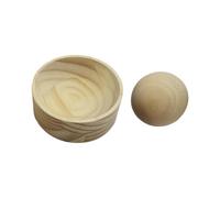 Dough Press - Wooden Hand Press - Uniform Thickness Design, Round Shape, Easy Grip Handle | Dumpling Wrapper Preparation Tool for Cakes, Rolls, Pastries, Empanada, Cooking, Usage