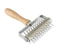 Dough Roller Stainless Steel Spikes, Pizza Pin Puncher for Home and Commercial Kitchen, Sturdy Material Wood, Pastry Dough Tool, Pizza Making Accessories