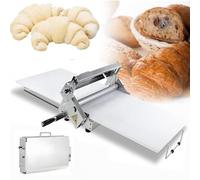 Dough Rolling Machine - Adjustable Thickness Stainless Steel Kitchen Tool for Bakery and Pizza Making