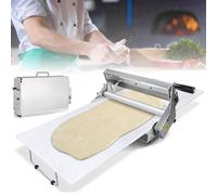 Dough Rolling Machine, Manual Pastry Sheeter and Fondant Roller, Adjustable Thickness Foldable Bakery Equipment