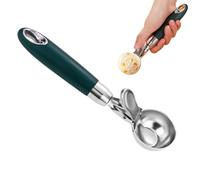 Dough scoop for biscuits, ball maker for freezer, strong stainless steel ladle, ball shaper for portioning, shaping fruit balls, mousse