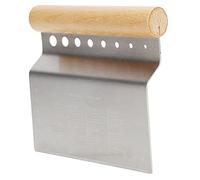 Dough Scraper, Stainless Steel Cutter, Multifunctional Baking Tool with Handle and Scale for Dough, Pastry, Bread, Pizza