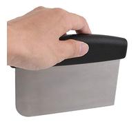Dough Scraper, Stainless Steel Polished Dough Scraper Cutting Griddle Scraper Dough Cutter Dough Cutter Cake Scraper with Ergonomic Design for Bread and Pizza Dough