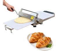 Dough Sheeter,Commercial & Home Use Manual Foldable Dough Sheeter Machine for Bakery, for Bakery, Pizza and Croissants, Stainless Steel Pastry Sheeter, Adjustable Thickness 0.5-27mm
