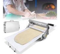 Dough Sheeter Machine - Adjustable Thickness 0.5-17.5mm, Stainless Steel for Bakery, Pizza, Croissant