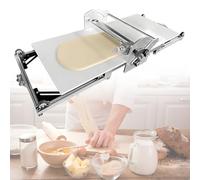 Dough Sheeter Machine, Adjustable Thickness 2-30mm, Foldable Stainless Steel Pastry Roller for Home Bakeries and Commercial Use