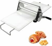 Dough Sheeter - Manual Adjustable Thickness Pastry Roller for Baking, Pizza, Cookies, and Pasta - Compact and Easy-to-Use Kitchen Tool