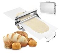 Dough Sheeter, Manual Dough Rolling Machine with Adjustable Thickness, Easy to Clean, Perfect for Noodles and Pizza