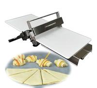 Dough Sheeter, Ultra-Compact Design with 10 Adjustable Thickness Settings for Bakeries and Home Use, Table Top Pastry Machine, Stainless Steel