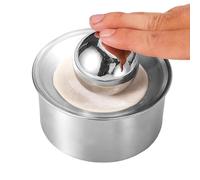 Dough Skin Maker - Dumpling Wrapper Hand Press, Compact Kitchen Mold Tool, 3.94in Size + 410 Stainless Steel Material | Strong Metal Structure Solid Form for Home Kitchen & Restaurant Baking