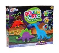 roronova Dough Tastic Glow in The Dark Dinosaur Set Make Your Own Clay Dinosaur