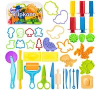 Dough Tools Kit, 42Pcs Dough Accessories, Molds, Shape, Scissors, Rolling Pin with Storage Bag, Arts and Crafts Kits Gift for Boys Girls