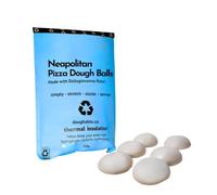 Doughable Neapolitan Pizza Dough Balls, Made with Dallagiovanna Premium Flour, 250g (12 Pack - FREE Semolina & Pots)