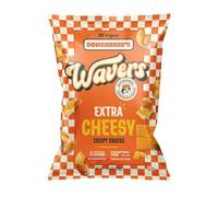 Doughbrik's Wavers Extra Cheesy Snack Crisps, 126g Packs, Pack of 3