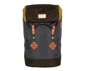 Doughnut Colorado Glossy Blocking Series Backpack, Unisex Adult, unisex_adult, Daypack, D104GB-0447-F, charcoal x olive, one size