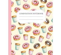 Doughnut Coquette Composition Notebook: Girly Aesthetic | College Ruled | 110 Pages | Perfect for School or Work