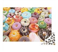Doughnut Jigsaw Puzzles for Adults Jigsaw Puzzles for Adults 1000pcs (75x50cm) Puzzle Educational Games- Donut Desserts Delicious Gifts