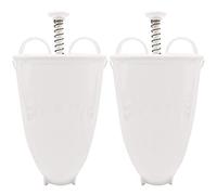 Doughnut Maker, 2Pcs Doughnut Mould Waffle Cake Donut Maker Handheld Batter Dispenser Kitchen Baking Tool White