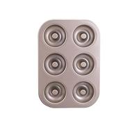 Doughnut Mould Non Stick Donut Baking Pans Doughnut Tray Carbon Steel Donut Baking Pan Tray 6-cavity Non-stick Pattern Doughnut Bakeware for Homemade Baked Cake Biscuit Bagel Muffin (nipple)