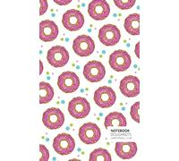 Doughnut Notebook: (White Edition) Fun notebook 96 ruled/lined pages (5x8 inches / 12.7x20.3cm / Junior Legal Pad / Nearly A5)