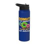 Doughnut Sprinkle I Love Donuts Glazing Donut Stainless Steel Insulated Water Bottle