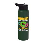 Doughnut Sprinkle I Love Donuts Glazing Donut Stainless Steel Insulated Water Bottle